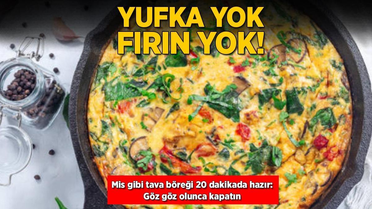 Yufka yok fırın yok! Mis gibi tava böreği 20 dakikada hazır: Göz göz olunca kapatın