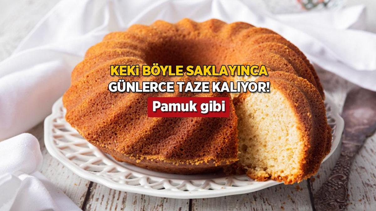 Kekiniz ilk günkü gibi yumuşacık! Bu tüyoyla bayatlamıyor, asla kurumuyor